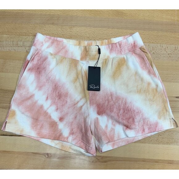 Rails Jane Gradient Pull-On Lounge Shorts Sunset Tie Dye sz L LARGE Women's - Picture 1 of 5